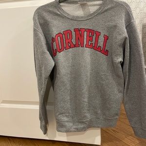 Cornell University sweatshirt Grey medium Weight Size S  sweatshirt